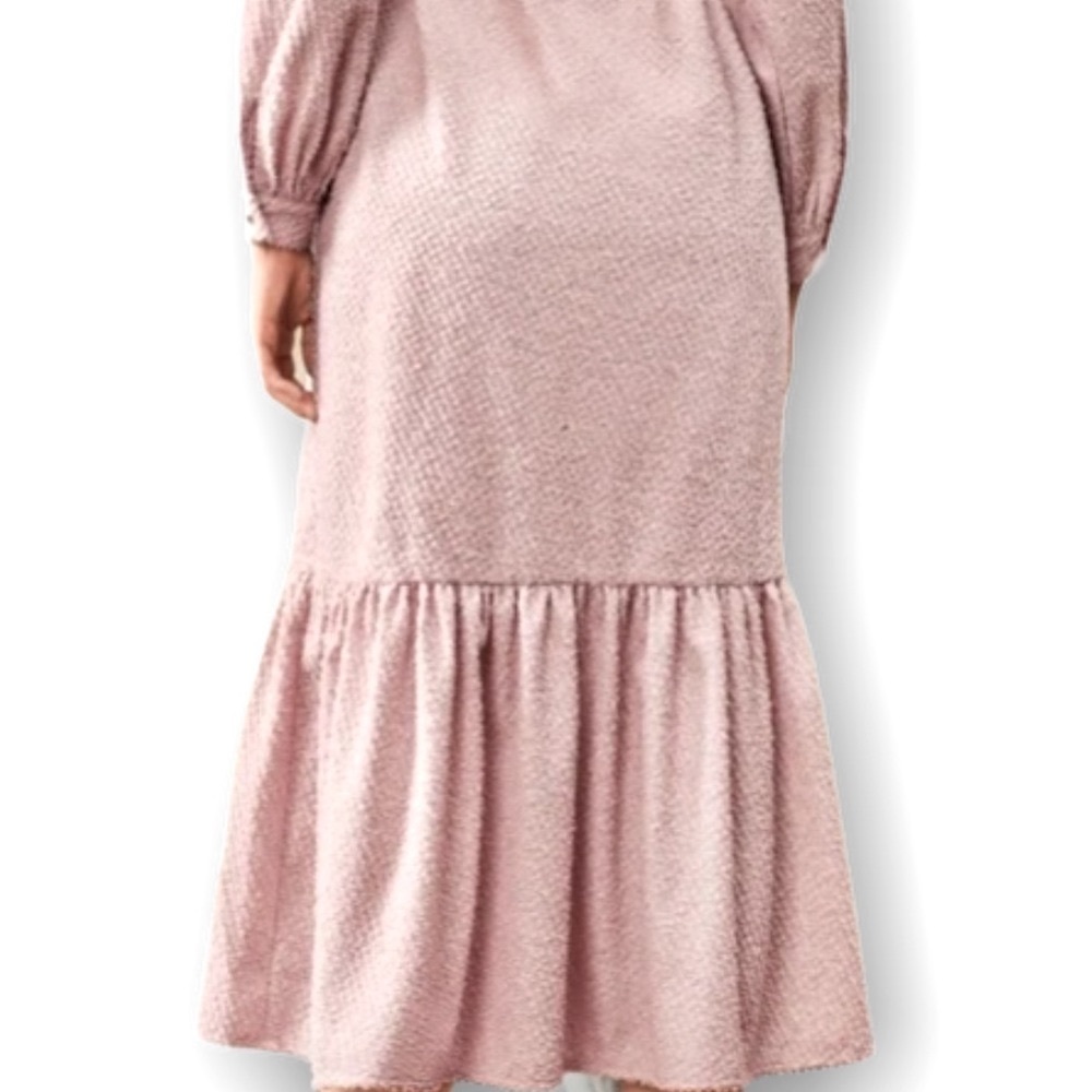 ✌🏼 #2487 Self Belted Flip Hem Button Front Dress - Picture 11 of 16